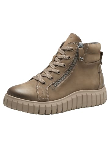 Tamaris WIDE FIT Stiefelette in CAMEL NUBUC