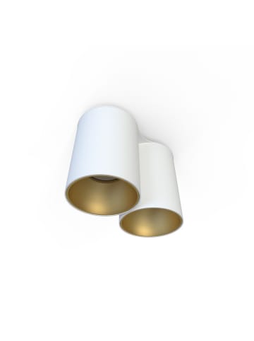 Licht-Erlebnisse Deckenlampe (B)9 x (L)18 x (H)13 cm in Weiß Gold