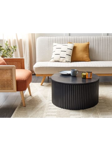 Beliani Couchtisch KIRKWOOD in Schwarz - (W) 70 x (H) 37 x (L) 70 cm