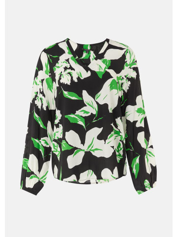comma Bluse langarm in Mehrfarbig-schwarz