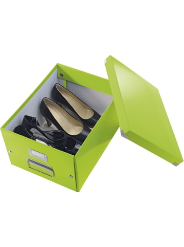 Leitz Ablagebox Click & Store Wow A4 Graukarton grün