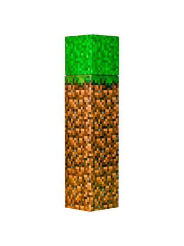 Kids Licensing Minecraft Trinkflasche in Form des Würfels aus dem Spiel Erde Grass 3 Jahre