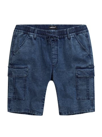 Men Plus Bermuda in dark blue denim