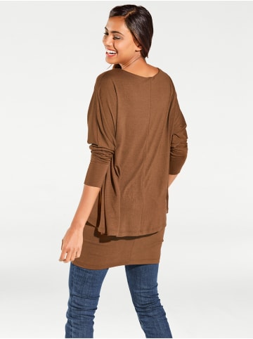 Heine Rundhalsshirt in cognac