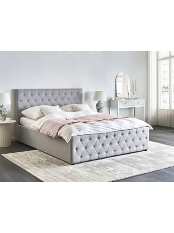 Beliani Doppelbett AMIENS in Grau - (W) 171 x (H) 109 x (L) 217 cm