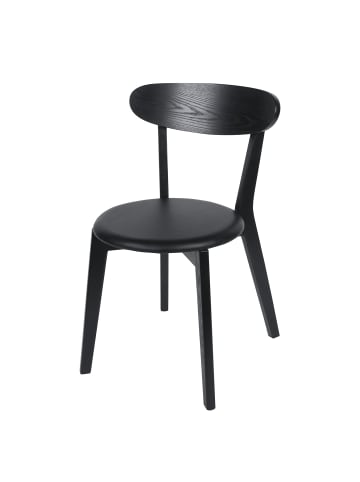 home24 Esszimmerstuhl Bogmoor (2er-Set) in Schwarz