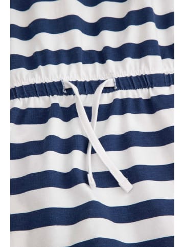 MOKIDA Kleid aus Sweatshirtstoff mit kurzen Ärmeln in dunkelblau