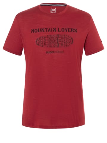 super.natural Merino T-Shirt in rot