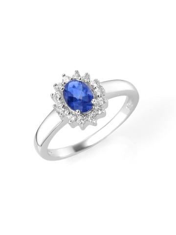 Smart Jewel Ring Mit Farbstein Und Zirkonia in Blau