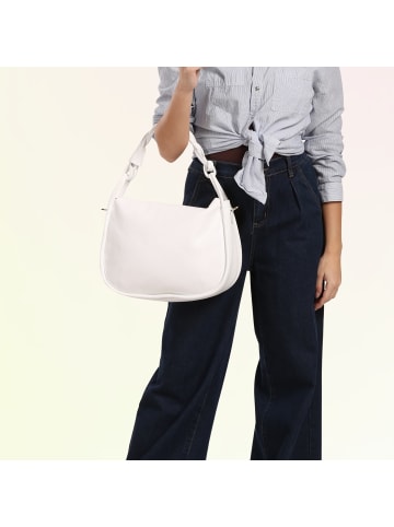 Toscanto Toscanto Handtasche Leder weiß ca. 35cm