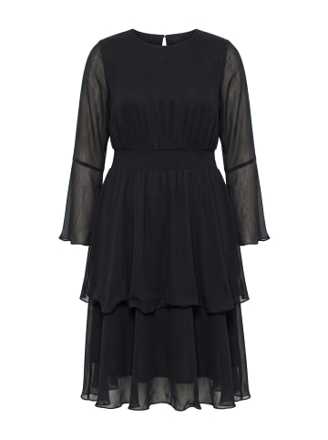 MIAMODA Midikleid in schwarz