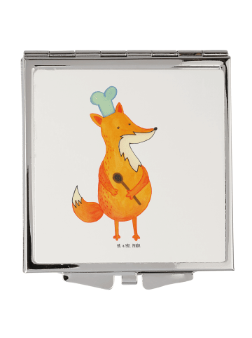 Mr. & Mrs. Panda Schminkspiegel Fuchs Koch ohne Spruch in Weiß