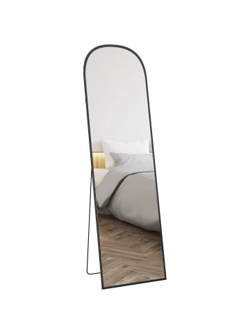 HOMCOM Ganzkörperspiegel-50L x 1,5B x 170H cm-Schwarz