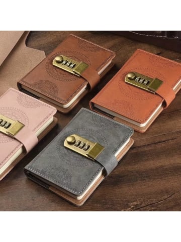 XCOAST XCOAST Tagebuch/Notizbuch mit Schloss in Rosa 