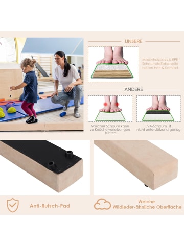 COSTWAY 210 cm Schwebebalken in Khaki