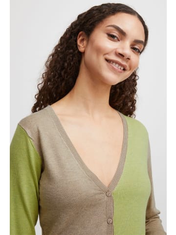 b. young Strickjacke BYMMPIMBA1 Slim fit in Celery Green Mix