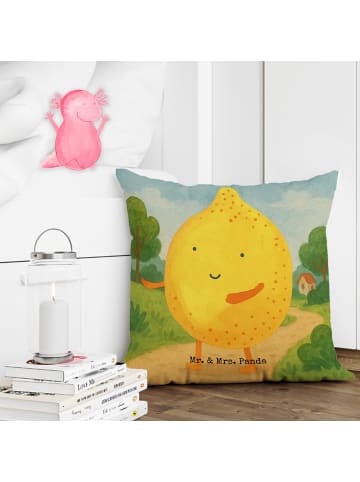 Mr. & Mrs. Panda kuschelkissen 40x40 Beste Freunde Zitrone Desig... in Weiß