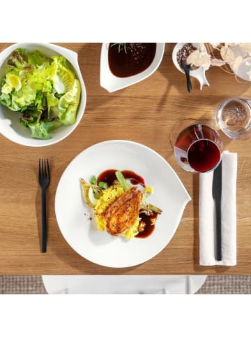Villeroy & Boch 12-tlg. Tafelservice Flow in in weiß