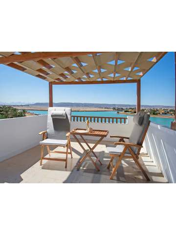 Beliani 2er-Set Auflagen JAVA/AMANTEA PREMIUM in Grau