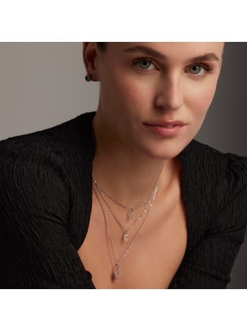 Luxenter silver-plated alphabet necklace