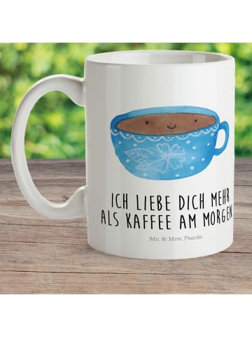 Mr. & Mrs. Panda Kindergartentasse Kaffee Tasse mit Spruch in Weiß