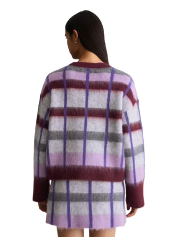Marc O'Polo DENIM Jacquard-Pullover oversize in Dark Purple