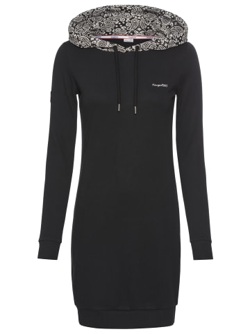 Kangaroos Sweatkleid in schwarz-weiß