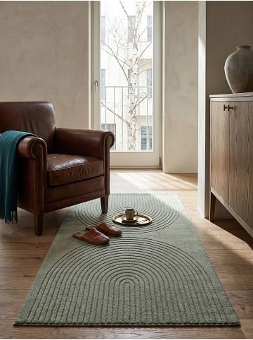 KADIMA DESIGN Läufer Geometrisch pflegeleicht Wohnzimmer Schlafzimmer Flur Esszimmer in Grün