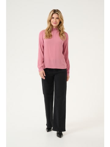 Kaffe Langarm-Bluse Trine in Mesa Rose