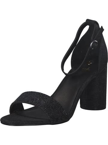 La Strada Pumps in black- grossgrain glitter + st