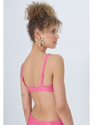 LSCN BY LASCANA Bügel-Bikini-Top in pink glitter