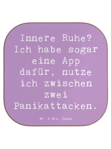 Mr. & Mrs. Panda Tischschoner Spruch Innere Ruhe mit Spruch in Lavendeltraum