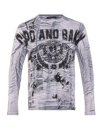 Cipo & Baxx Langarmshirt in GREY