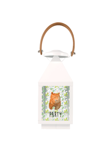 Mr. & Mrs. Panda Gartenlaterne Bär Party mit Spruch in Transparent