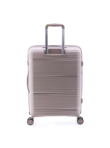 Gladiator 0800 4 Rollen Trolley 65 cm mit Dehnfalte in beige