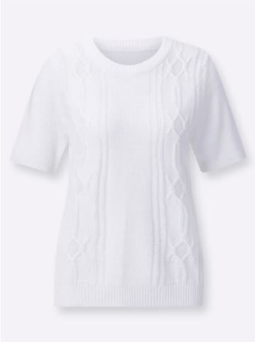 WITT WEIDEN Rundhalspullover in weiß