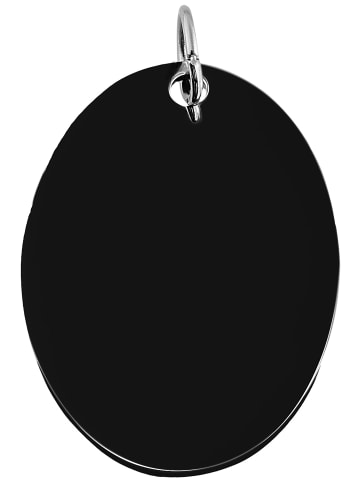 Adeliás Unisex Anhänger aus Edelstahl in schwarz