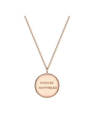 Glanzstücke München Halskette Choose happiness Sterling Silber in roségold