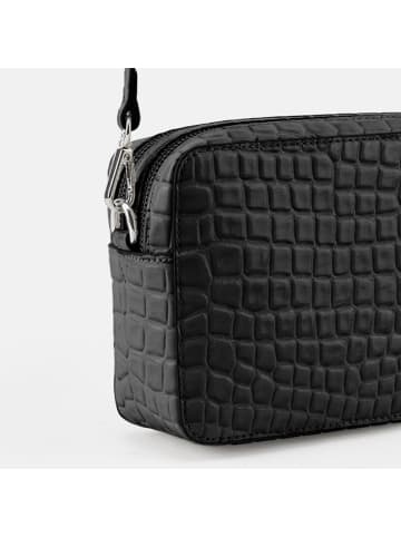 Seidenfelt Nesna Umhängetasche 22 cm croco print black