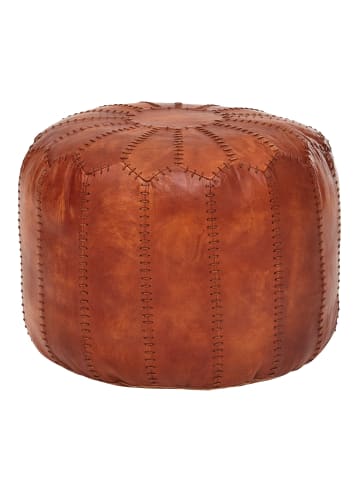 KADIMA DESIGN Sitzhocker | Echtleder, 52x40x52cm, Orient, Premium