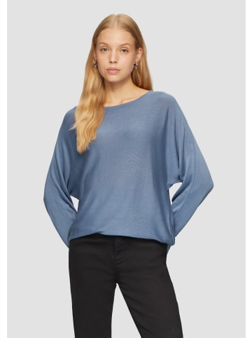 QS Strickpullover 3/4 Arm in Blau