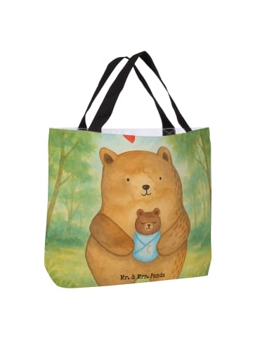 Mr. & Mrs. Panda Shopper Bär Baby Design ohne Spruch in Weiß
