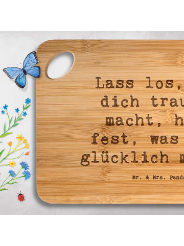 Mr. & Mrs. Panda Holzbrettchen Spruch Verluste betrauern und los... in Braun