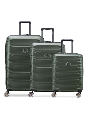 Delsey Meteor 4 Rollen Kofferset 3-teilig mit Dehnfalte in olive