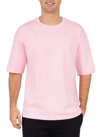Reichstadt Reichstadt Regular Fit T-Shirt Herren Shoulder Drop 25RS071 Pink 3XL
