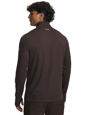 Under Armour Longsleeve "Trail Run 1/4 Zip" in Braun