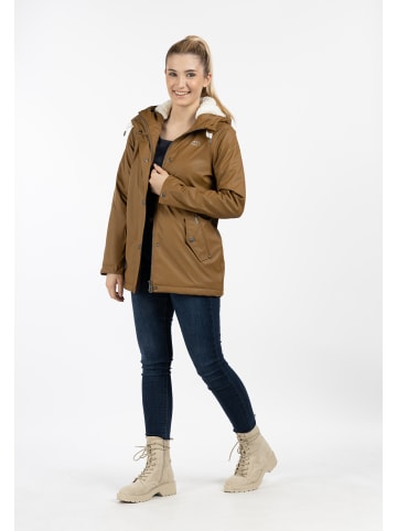 ICEBOUND Regenjacke Mit Teddyfutter in Dunkelsand