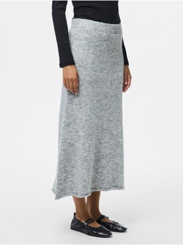 Pieces Strickrock in Medium Grey Melange