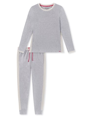Schiesser Schlafanzug Casual Nightwear in Grau
