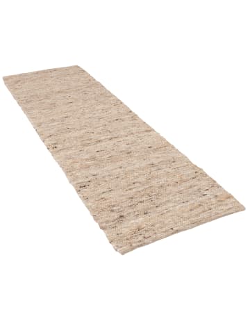 Pergamon Natur Teppich Läufer Wolle Alaska Meliert in Natur